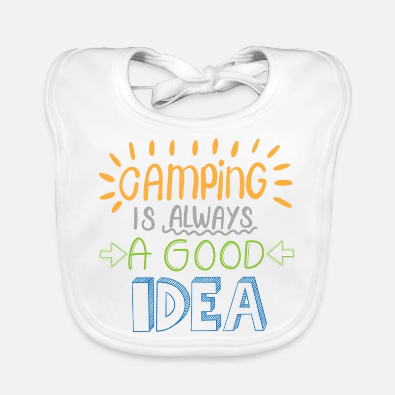 Idée de camping Bavoir bio Bébé