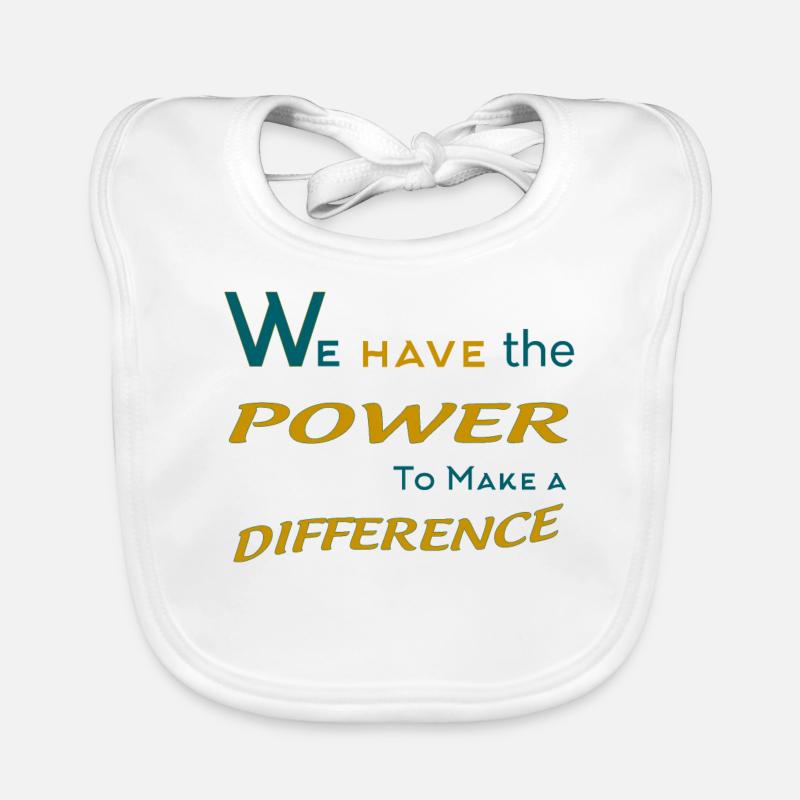 POWER to make a difference Organic Baby Bibs