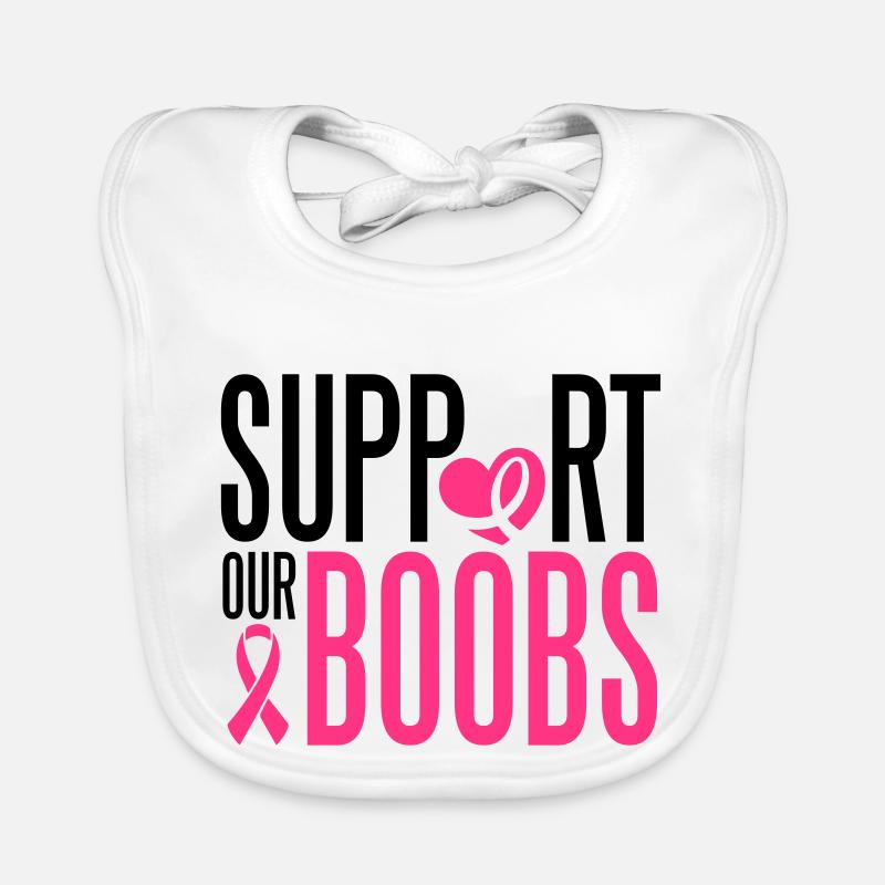 Support our boobs Baby Bio-Lätzchen