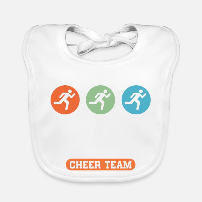 Papas Marathon Cheer Team Baby Bio-Lätzchen