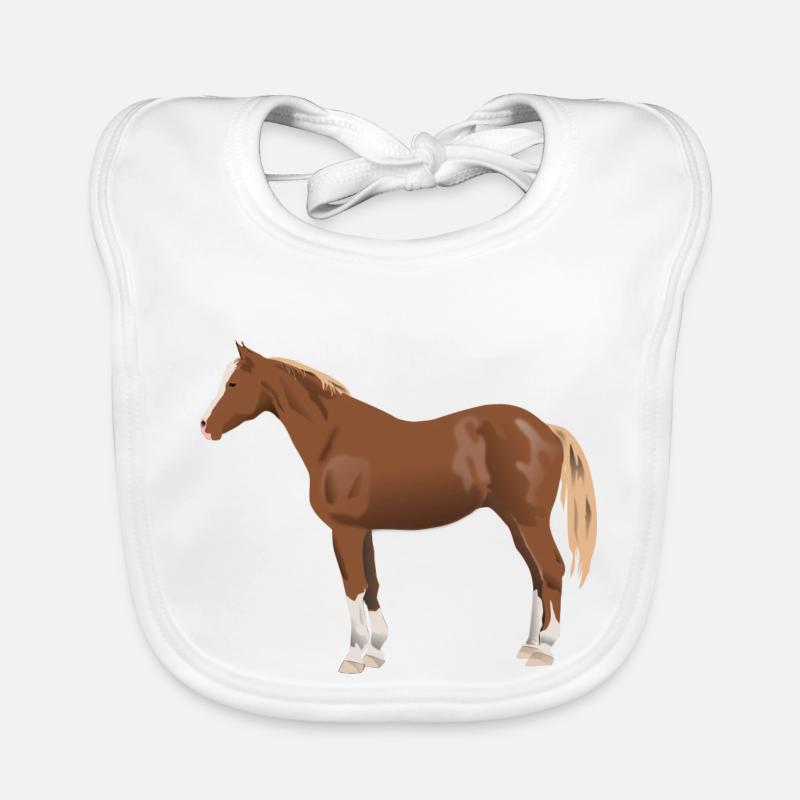 Pferd Baby Bio-Lätzchen