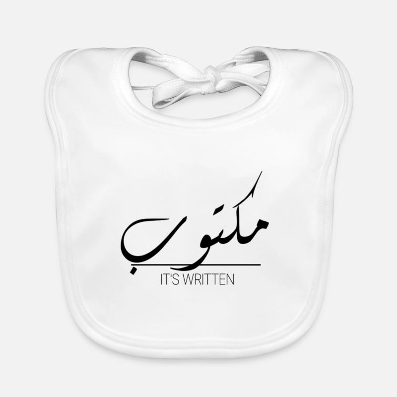 Il est écrit. Bavoir bio Bébé