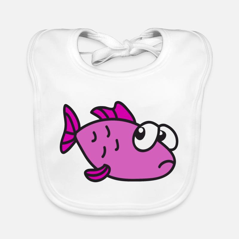 Poisson cool mignon drôle Bavoir bio Bébé