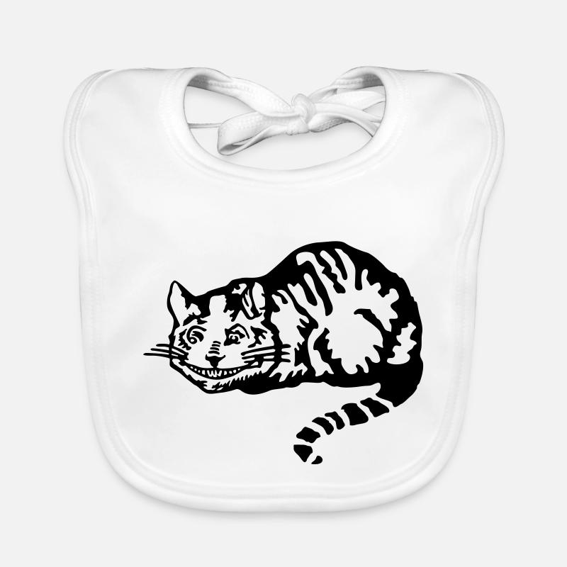 Chat du Cheshire Bavoir bio Bébé