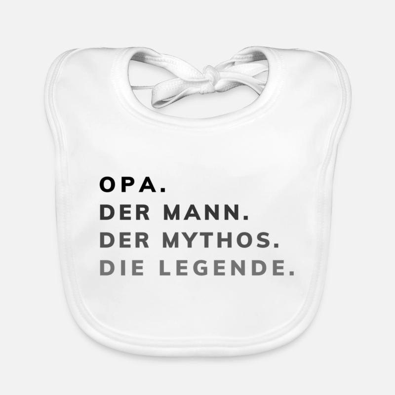 Opa. Der Mann. Der Mythos. Die Legende. Baby Bio-Lätzchen