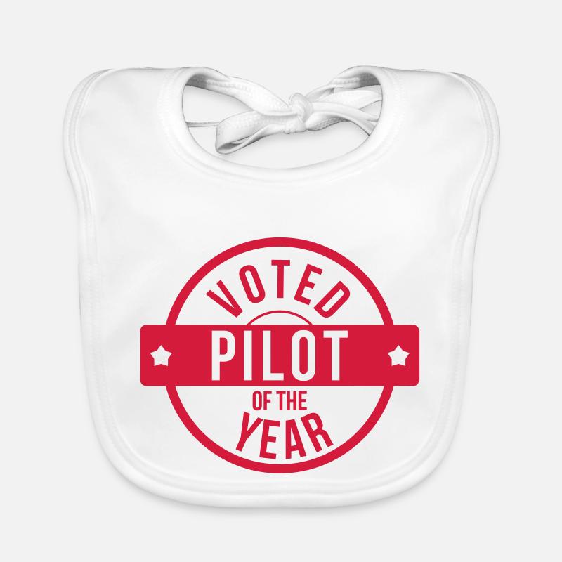 Rennfahrer / Pilot / Auto / Luftfahrt / Luft Baby Bio-Lätzchen