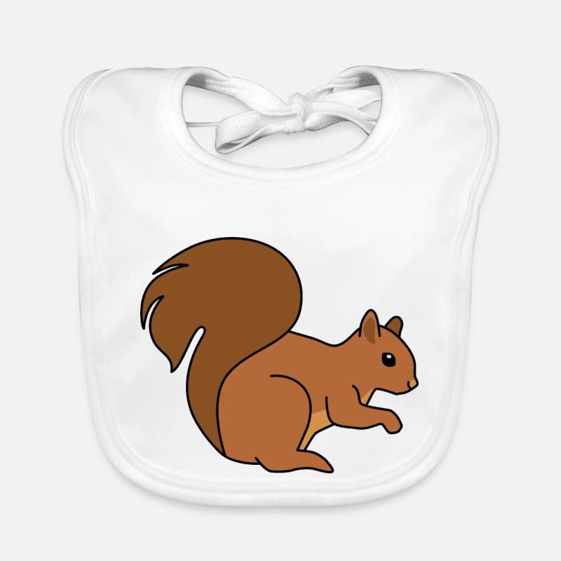 Eichhörnchen Baby Bio-Lätzchen