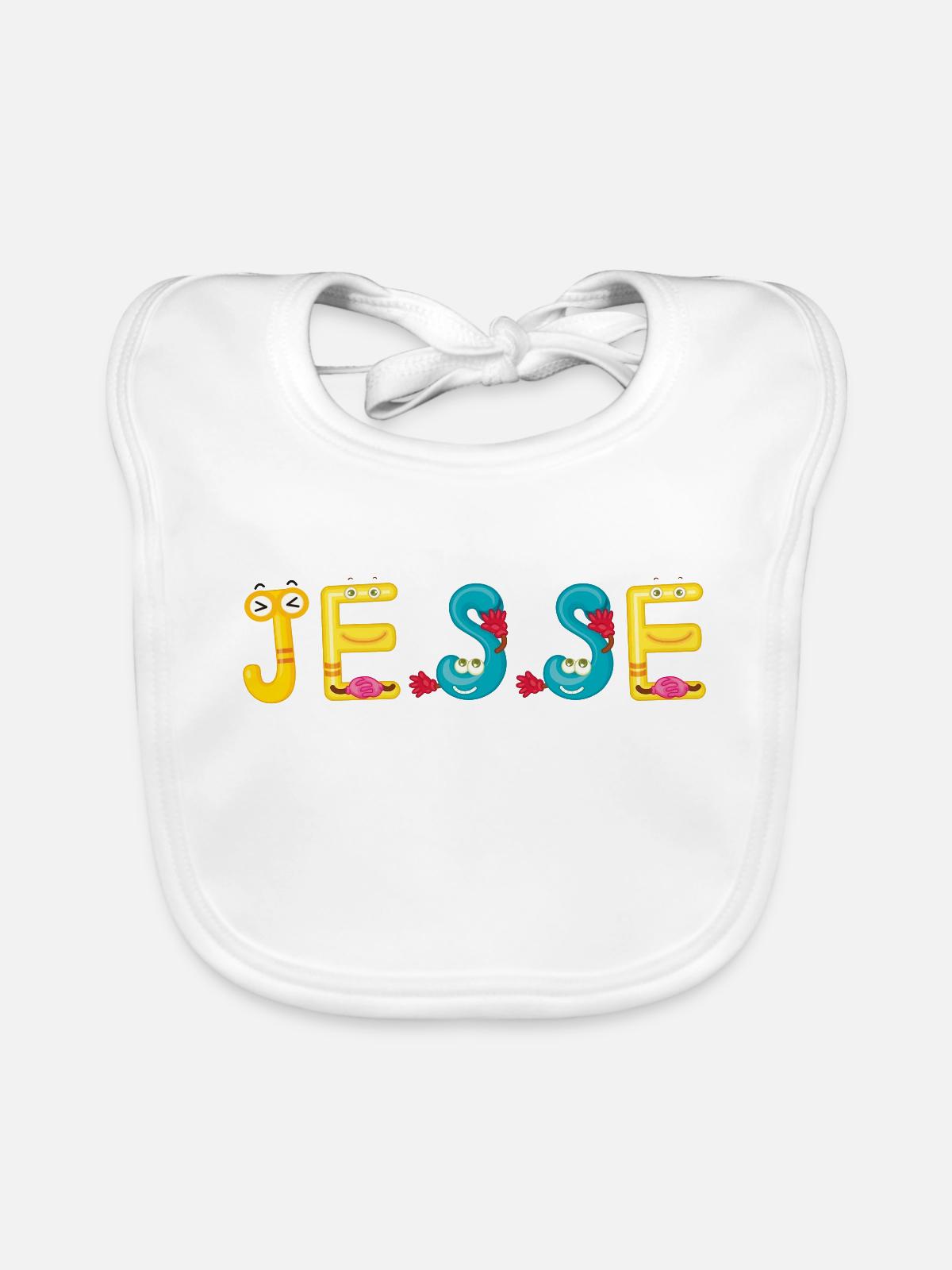 Jesse - Baby Bio-Lätzchen - Weiß - Vorne