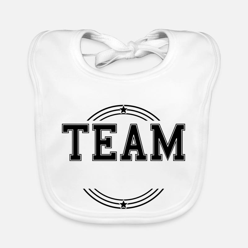 Team Kreis Vorlage Personalisierbar eigener Text Baby Bio-Lätzchen