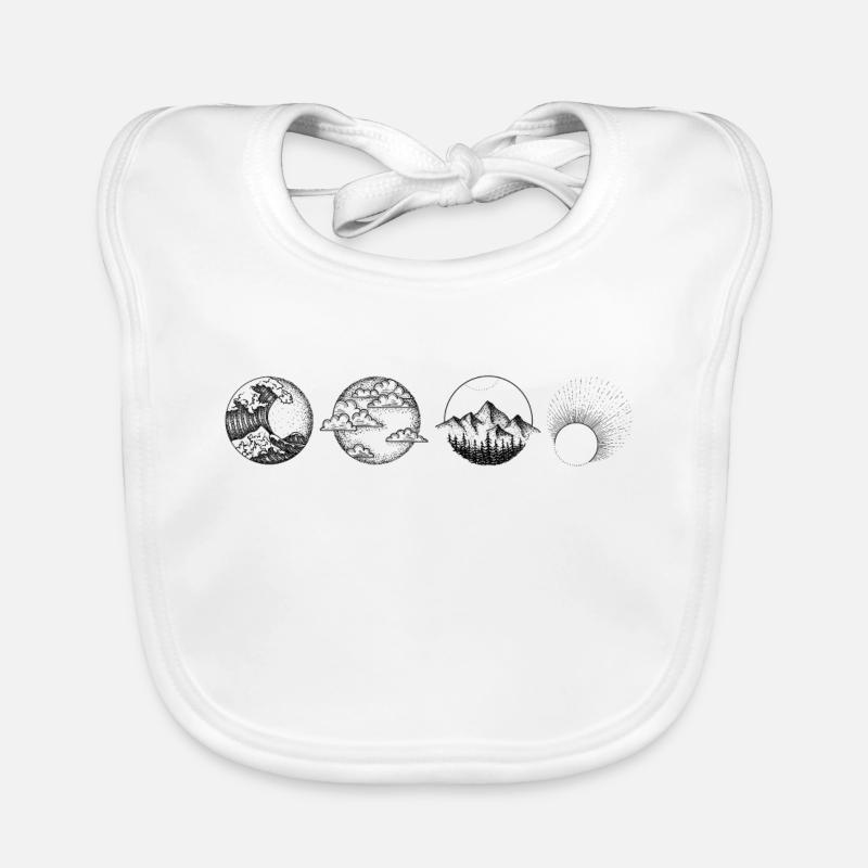 Elements Drawing Design print elements Organic Baby Bibs