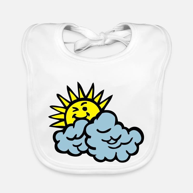 Wolke Lächeln Sonne Baby Bio-Lätzchen
