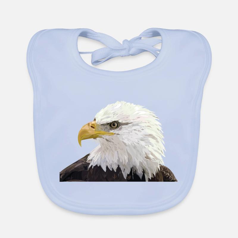 Bald eagle Organic Baby Bibs