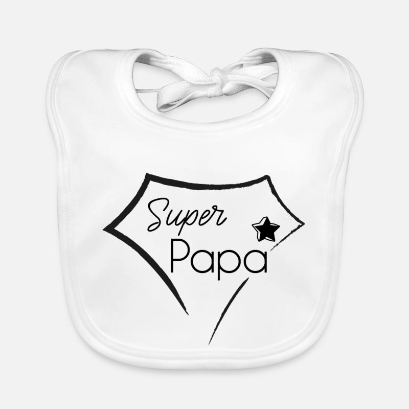 man gift idea for a fabulous super dad Organic Baby Bibs
