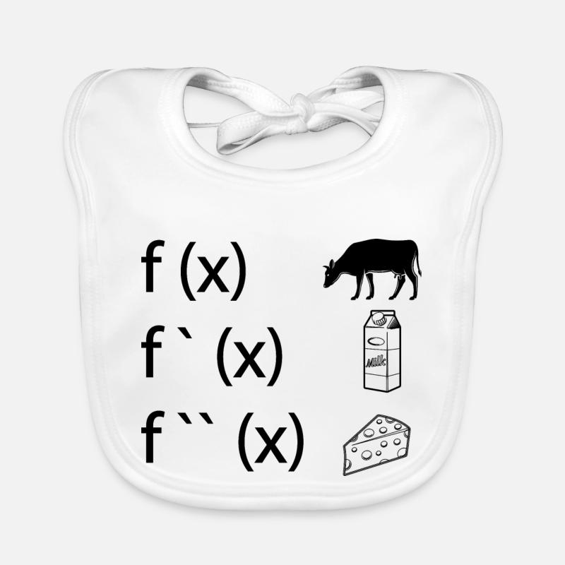 Formule cadeau scolaire math profession de nerd Bavoir bio Bébé