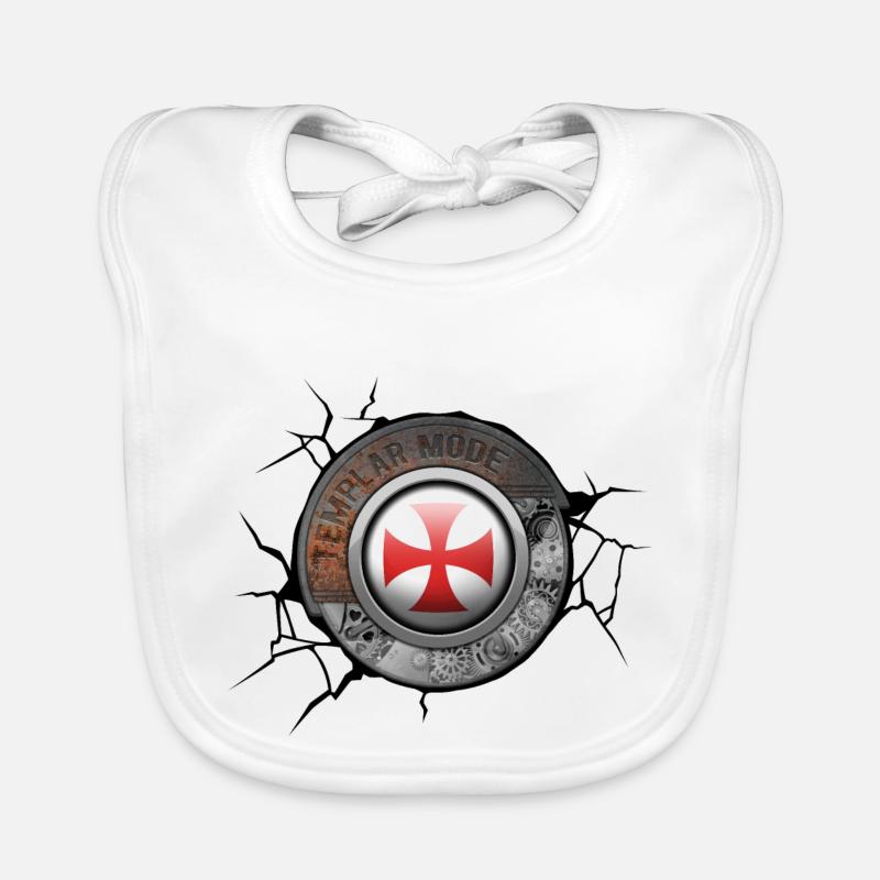 Templar Order Steampunk Engine propulsé par la fierté Bavoir bio Bébé