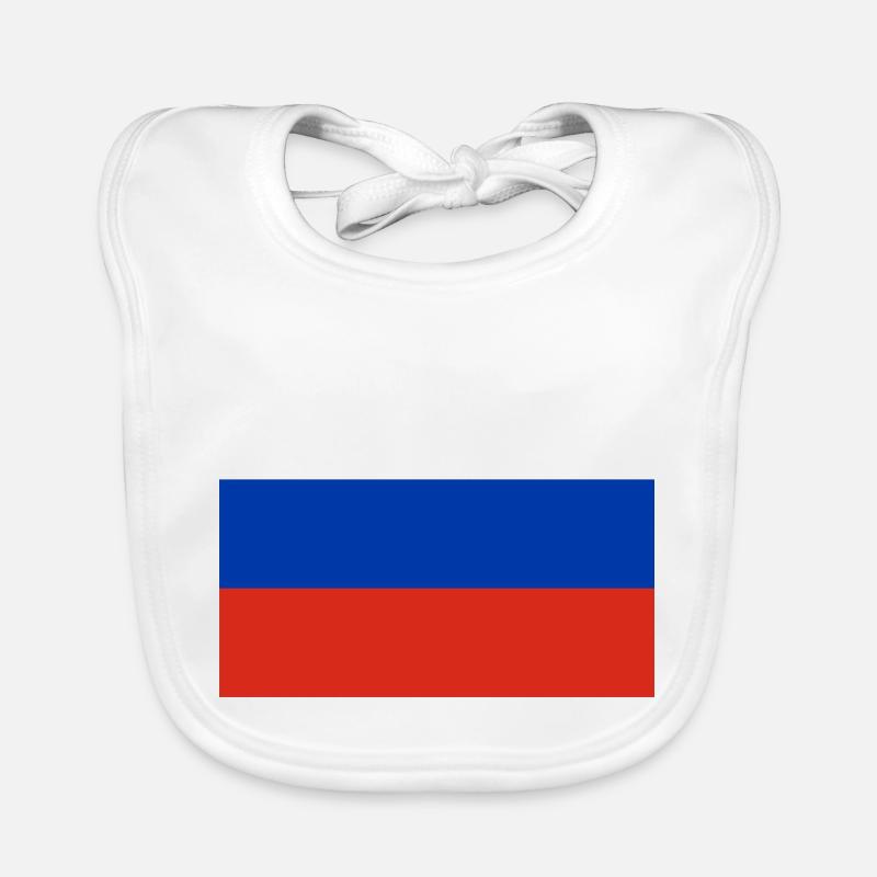 Russian flag Organic Baby Bibs