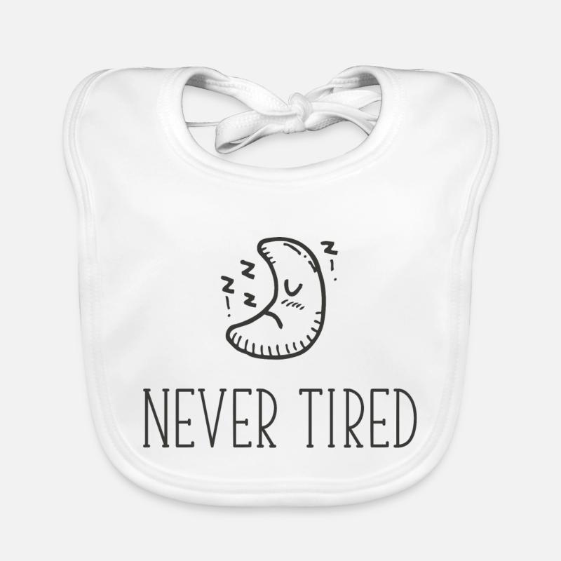 Never Tired Moon zzz Organic Baby Bibs