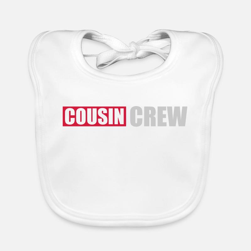 Logo Cousin Crew Équipe Bavoir bio Bébé