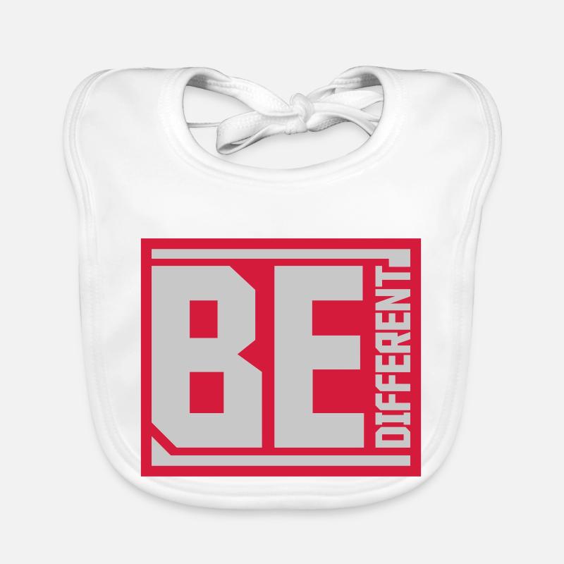 Soyez différent Logo Design Bavoir bio Bébé