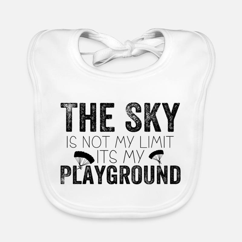 Le ciel n’est pas ma limite, c’est mon terrain de jeu Bavoir bio Bébé
