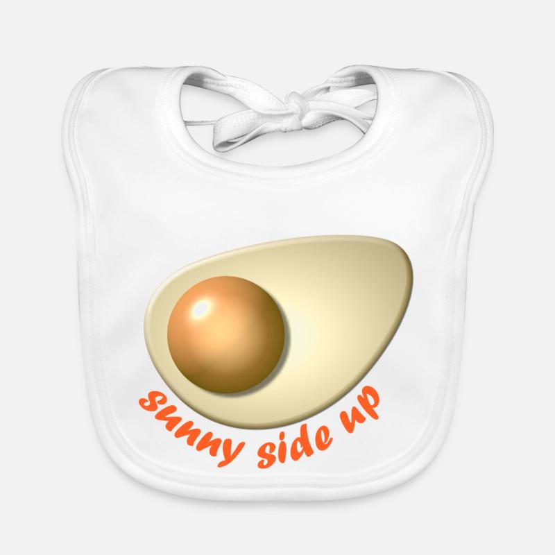 Egg Sunny side up schrift Baby Bio-Lätzchen