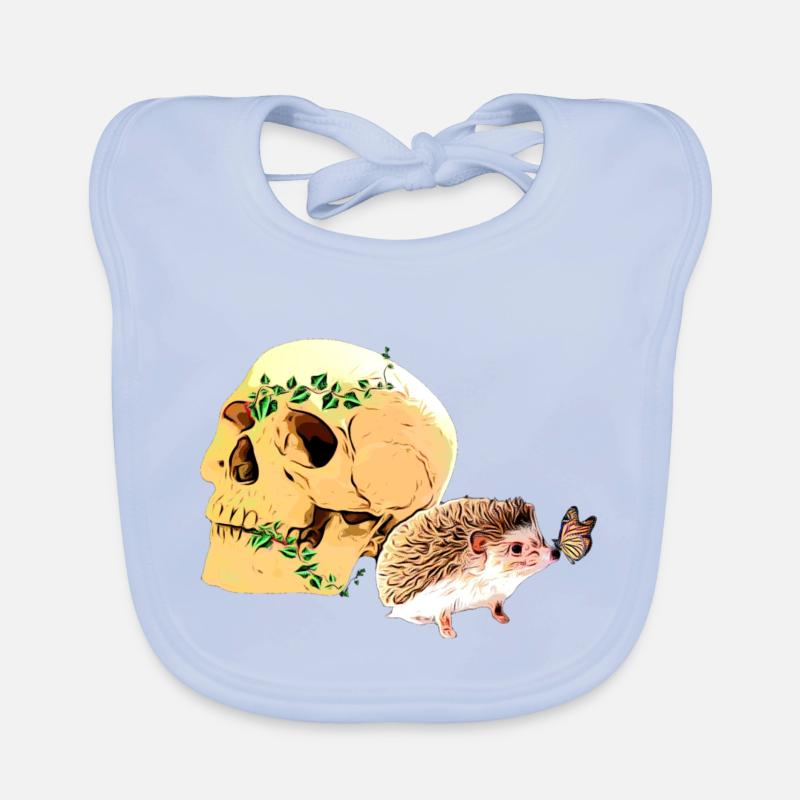 Kleiner neugieriger Igel Baby Bio-Lätzchen