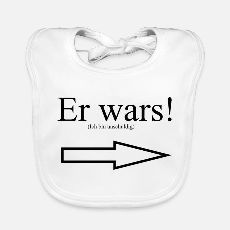Er wars! (ich bin unschuldig) Meme Collection Baby Bio-Lätzchen