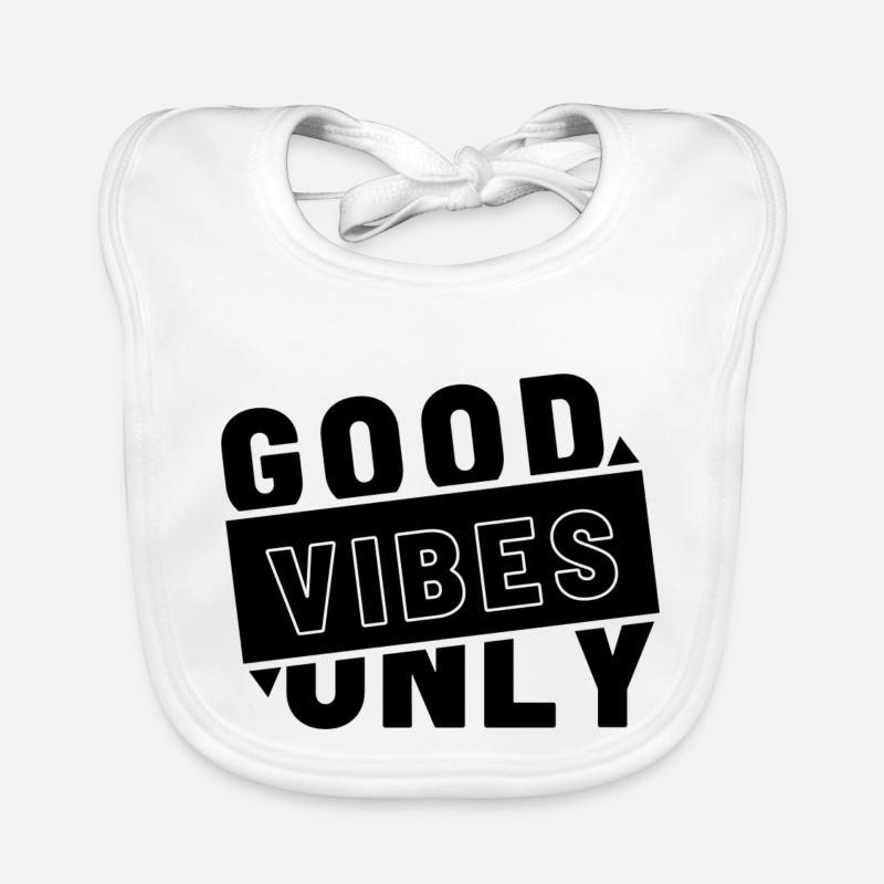 Good Vibes Only Baby Bio-Lätzchen