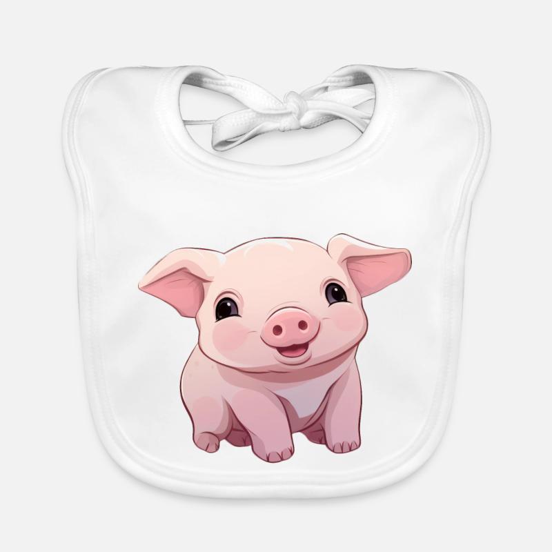 Bébé cochon Bavoir bio Bébé
