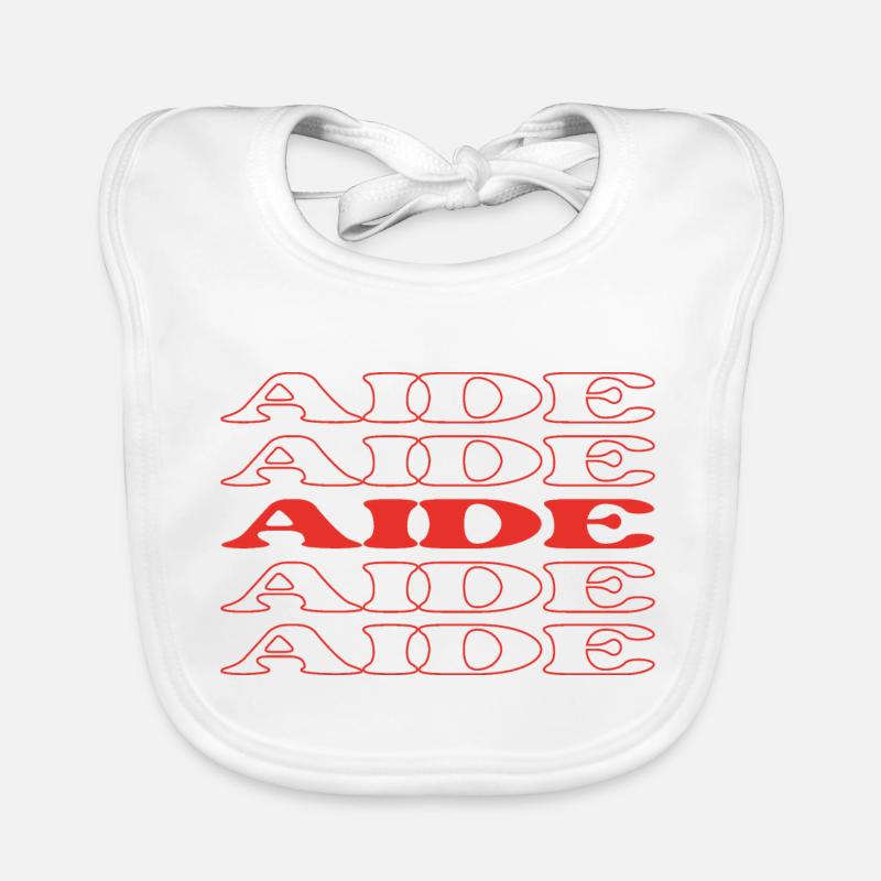 Aide Assistante Assistante Associée Acolyte Bavoir bio Bébé