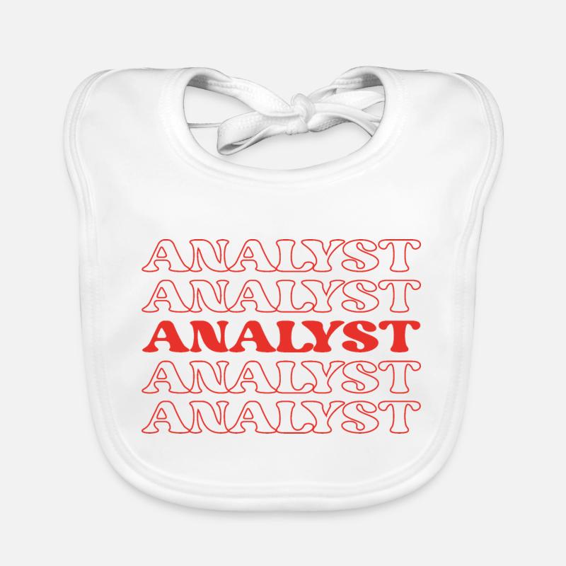 Analyste, Examinateur, Examinateur, Analyste, Inspecteur Bavoir bio Bébé