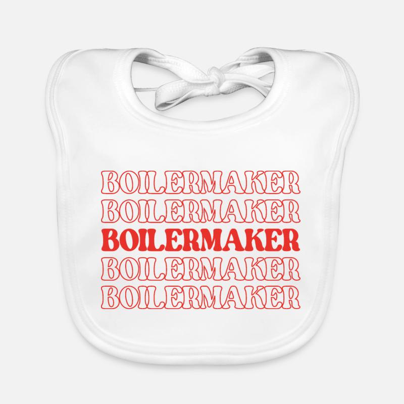 Boilermaker Maker Ironworker Steamfitter Organic Baby Bibs