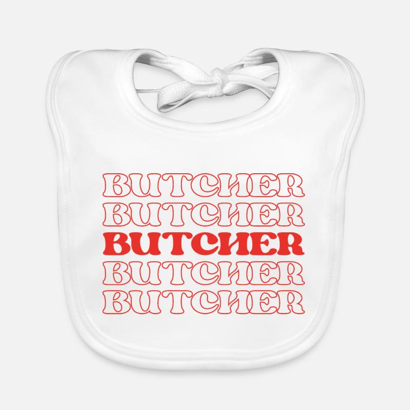 Butcher Meat Cutter Meatman Meat Processor Organic Baby Bibs