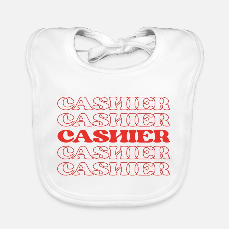 Caissier, Caissier, Caissier, Caissier, Commis Manutentionnaire Bavoir bio Bébé