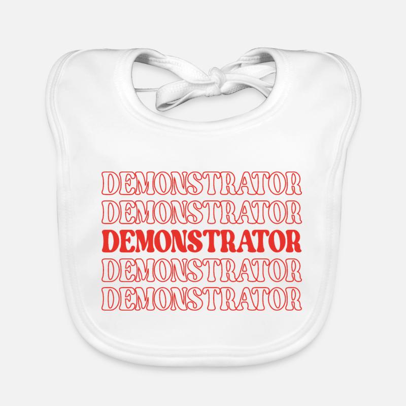 Demonstrator Moderator Lehrer Ausbilder Dozent Baby Bio-Lätzchen