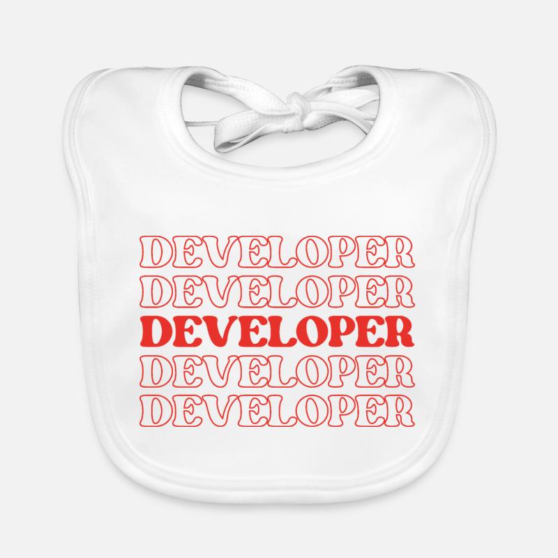 Entwickler, Programmierer, Programmierer, Programmierer, Software-Ingenieur Baby Bio-Lätzchen