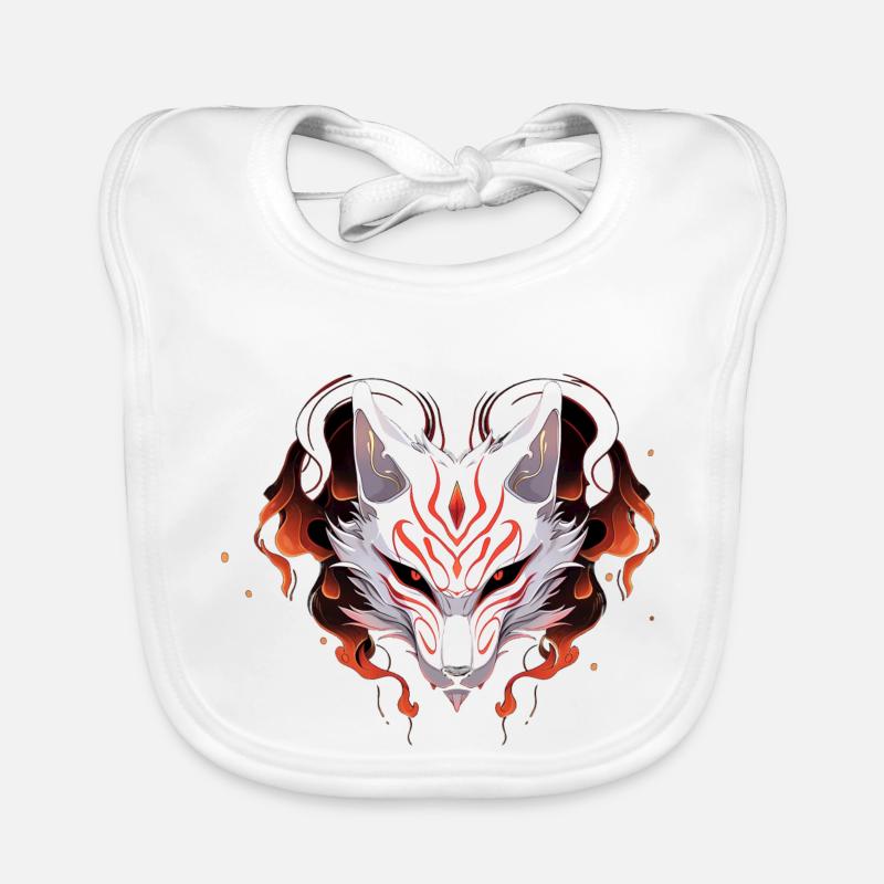 Masque Kitsune Bavoir bio Bébé