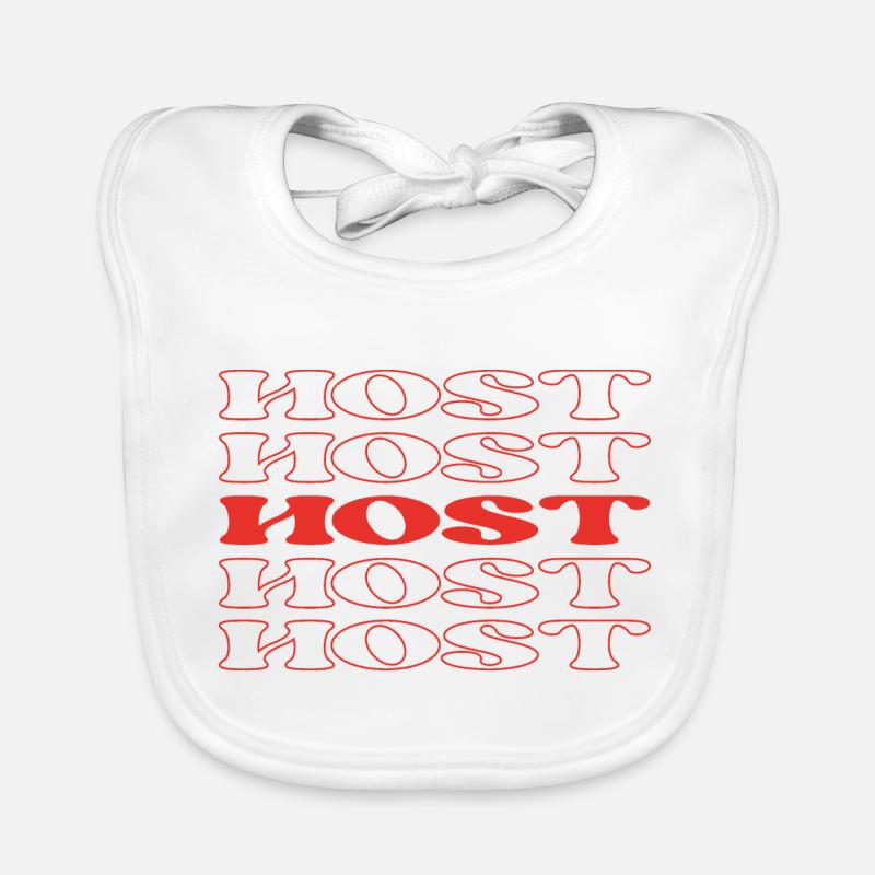 Moderator, Moderator, Moderator, Sprecher, Broadcaster Baby Bio-Lätzchen