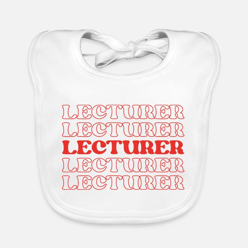 Lecturer Teacher Instructor Speaker Educator Organic Baby Bibs