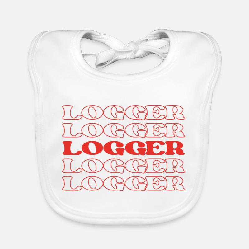 Logger Woodcutter Woodworker Lumberjack Timber Organic Baby Bibs