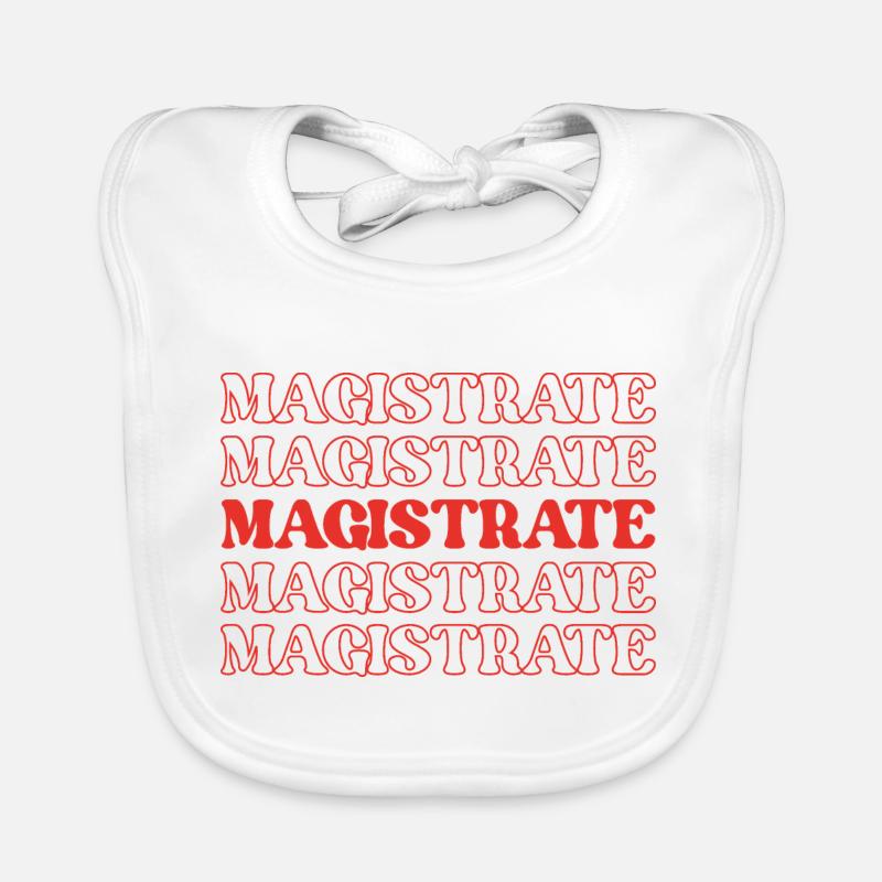 Magistrate Judge Justice Arbiter Adjudicator Organic Baby Bibs