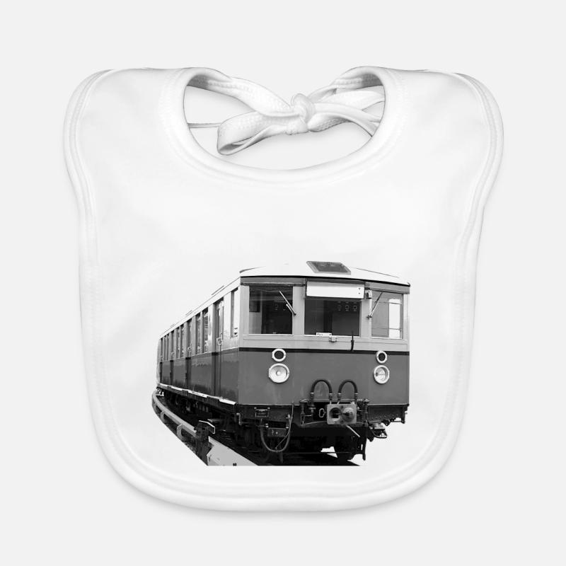 S-Bahn Berlin Railcar Railway Oldtimer Organic Baby Bibs