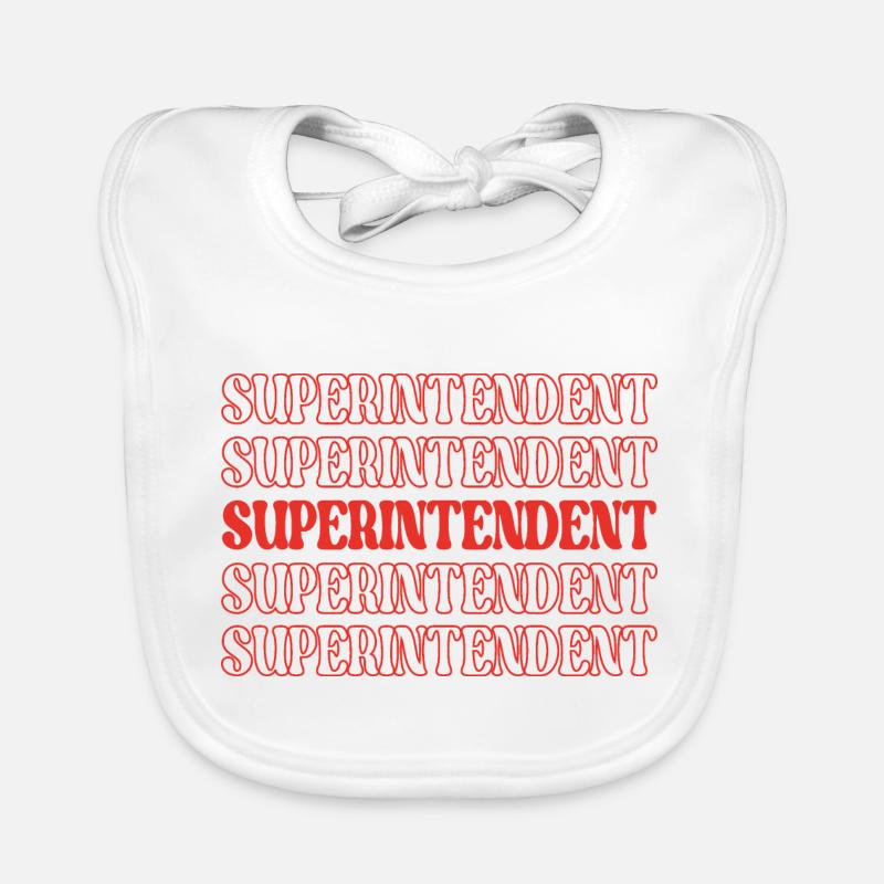 Superintendent Supervisor Direktor Chef Baby Bio-Lätzchen