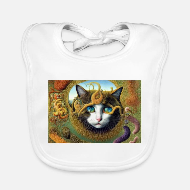 Chat mignon Bavoir bio Bébé