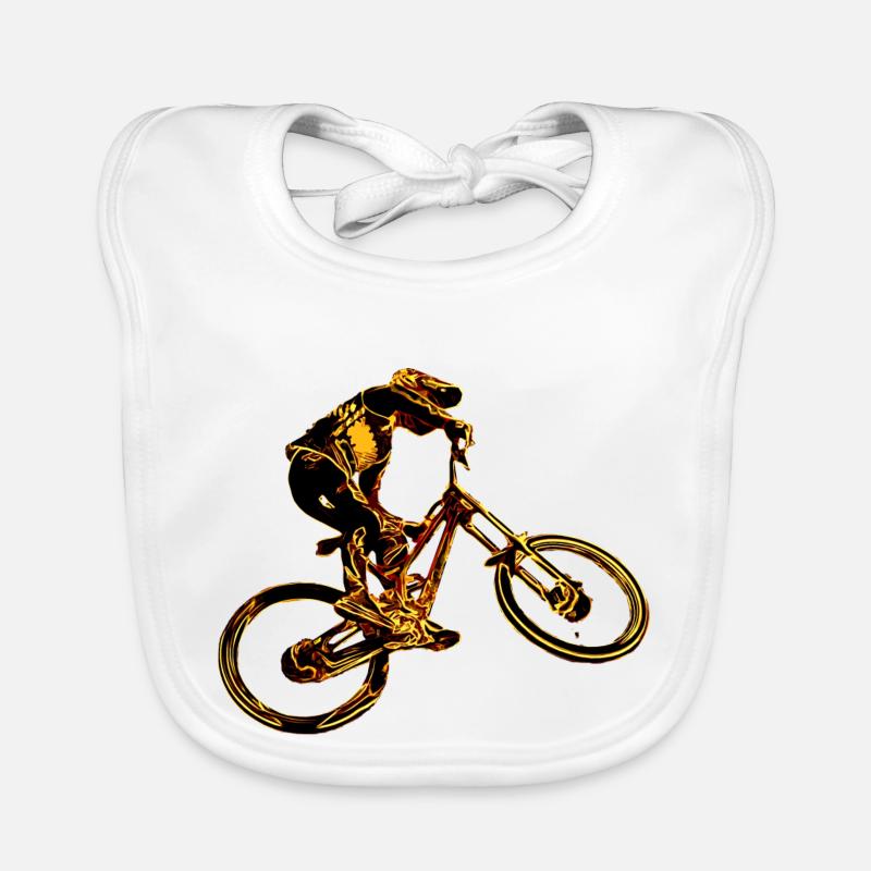 vtt descente Bavoir bio Bébé
