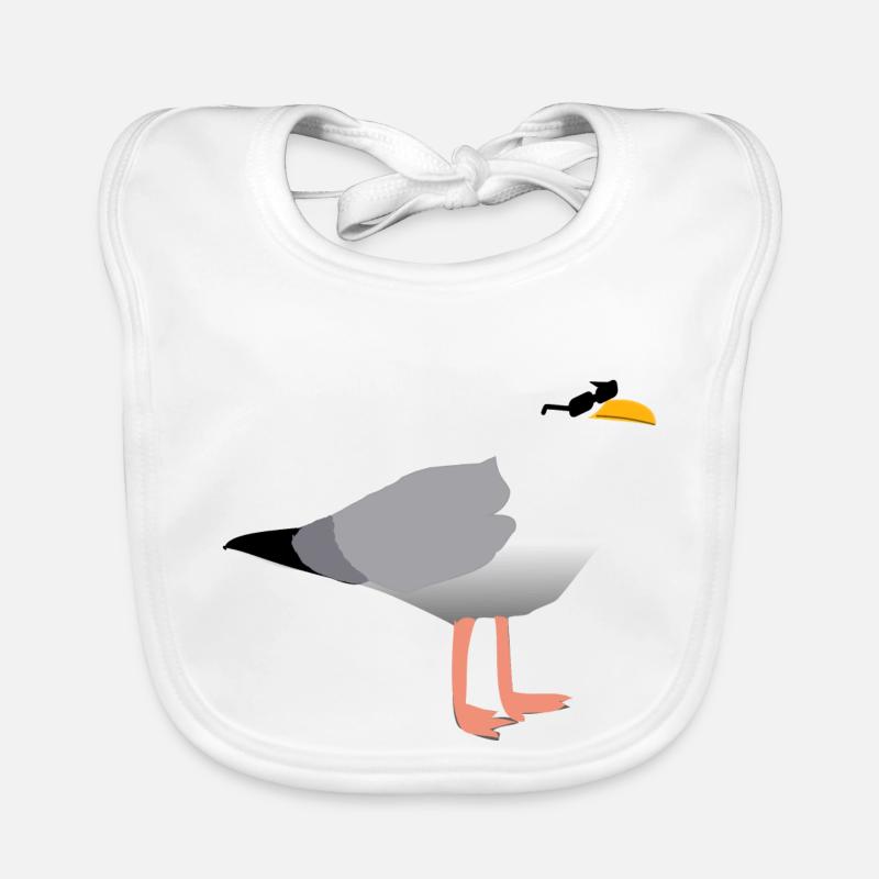 Coole Möwe Baby Bio-Lätzchen