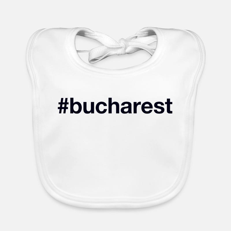 BUCAREST Hashtag Bucarest Bavoir bio Bébé