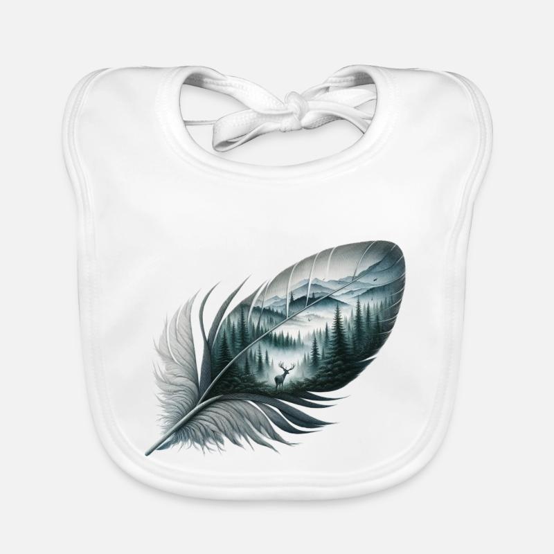 Plume de la faune Bavoir bio Bébé