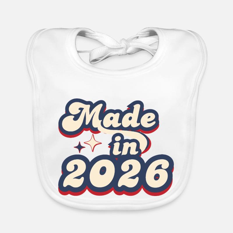 Made in 2026 retro Organic Baby Bibs