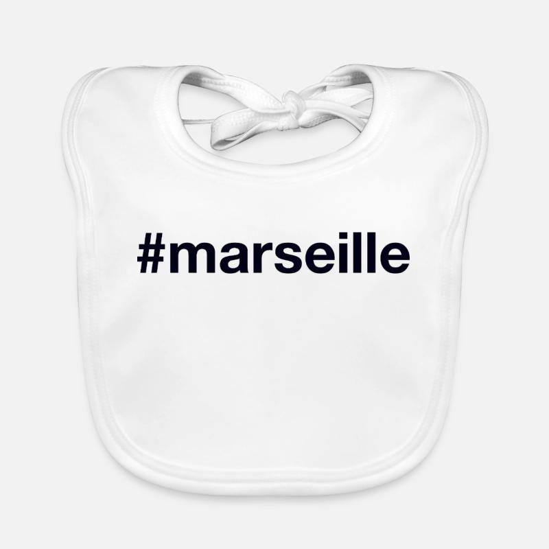 MARSEILLE Hashtag Organic Baby Bibs